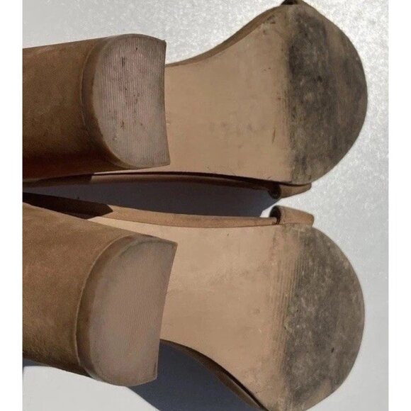 Steve Madden Declair Women’s sz 7 heels Tan Brown Leather - Picture 7 of 13